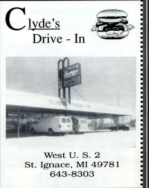 Clydes Drive-In - Yearbook Ad